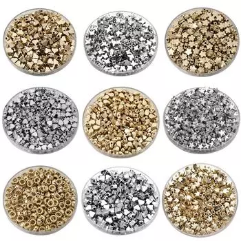 100 шт./лот, 6/7 мм, золотой цвет, звезда, любовь, в форме сердца, свободная прокладка CCB, акриловые бусины для самостоятельного изготовления ювелирных изделий, аксессуары