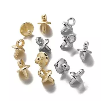 100 шт./лот CCB маленькие булавки для глаз с крышкой-крючком, люверсы с резьбой для DIY ожерелья, подвески, ювелирные изделия, принадлежности для изготовления