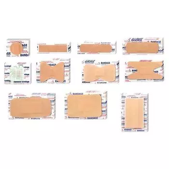 100 шт./лот, дышащая повязка, водонепроницаемая повязка, повязка на рану, медицинская лента, пластырь для ран, аварийные наборы, пластыри