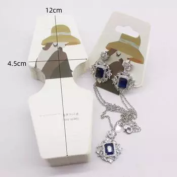 100 шт./лот многоцветная печатная бижутерия ожерелье серьги набор карточка цветы и птицы стили волос аксессуары браслет дисплейная карточка 100card