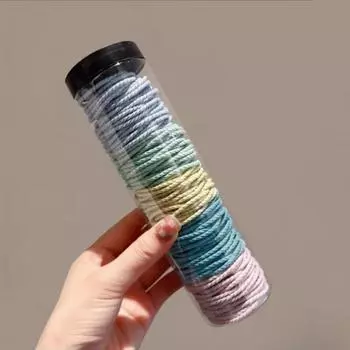 100 шт./лот, резинки для волос, однотонная эластичная резинка для волос, повязка на голову, резинка для волос, аксессуары для волос