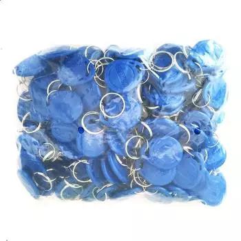 100 шт./лот RFID-метка 125 кГц IC карта доступа синий