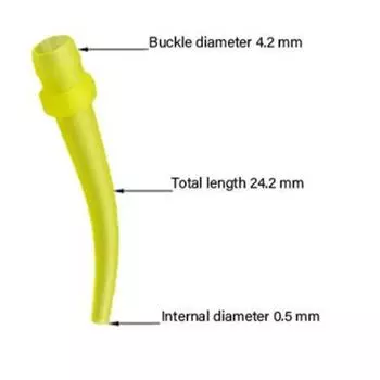 100 шт./лот стоматологические материалы слепочные насадки для смешивания внутриротовой шприц прозрачная головка смесителя стоматологические товары