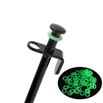 100 шт./лот, светящиеся колышки для палатки, гвозди для палатки, кольцо, силиконовое ночное предупреждение, светящиеся кольца для кемпинга, барбекю, палатка, гвозди