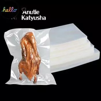 100 шт./лот, вакуумные пакеты для еды, пленка для хранения без BPA, пакеты с подогревом и морозильной камерой, кухонные упаковочные пакеты для пищевых продуктов для вакуумного упаковщика 10*15cm