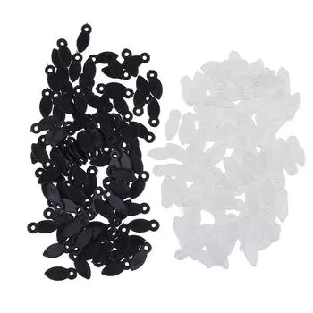 100 шт. Lucia Crafts черно-белые крючки для фоторамки Diy вращающийся ломтик дыни чёрный