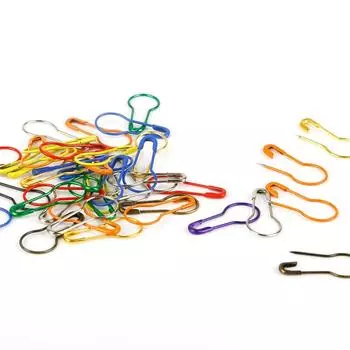 100 шт., маленькие булавки в виде многоцветной тыквы, противоскользящая металлическая защитная пряжка, орнамент, пряжка, тканый свитер, метки ниток, ювелирные изделия ручной работы, аксессуары «сделай сам» about 100pcs