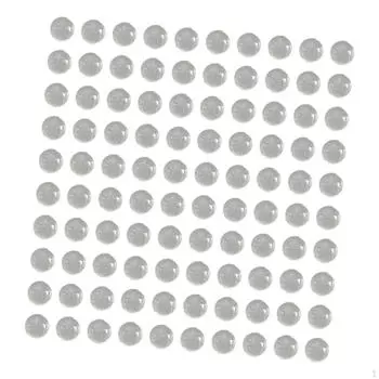 100 шт. маленькие стеклянные бусины прозрачные круглые без отверстий для декора стола, сферы декоративные 10mm