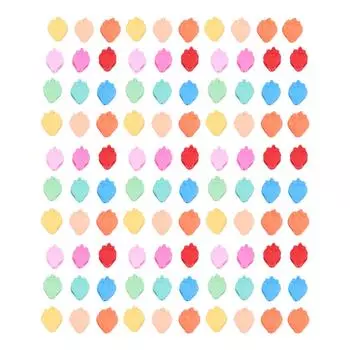 100 шт. маленькие заколки-крабы для волос для женщин, девочек и детей, милые, в форме клубники, нескользящие, красочные, мини-челюсти