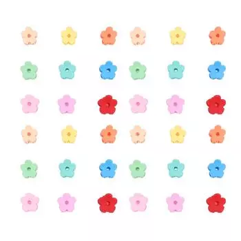 100 шт. маленькие заколки-крабы для волос с цветком для девочек и женщин, цветные, нескользящие, с сильной фиксацией, крошечные заколки для волос