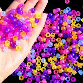 100 шт. меняющие цвет УФ-бусины смешанного цвета светящиеся в темноте бусины изготовление ювелирных изделий