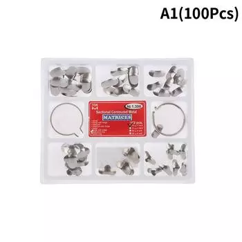 100 шт., металлические матричные ленты Dental Pro, секционные контурные ленты, рулонные матрицы