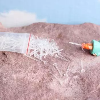 100 шт. микро-ландшафтный садовый декор, мини-игрушки и куклы, фиксированная палочка + 10 шт. клей-карандаш 1set