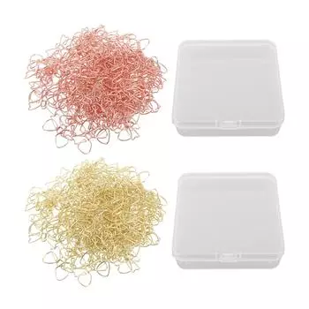 100 шт. милые скрепки для бумаг, нескользящие бантики, антикоррозийные цветные металлические офисные скрепки, зажимы для планировщика Golden