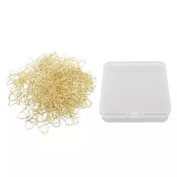 100 шт. милые скрепки для бумаг нескользящие в форме банта антикоррозийные цветные металлические офисные скрепки планировщик золотистый