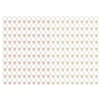 100 шт. милые скрепки стиль противоскользящие прочные гальванизированные металлические необычные скрепки для семьи Gold