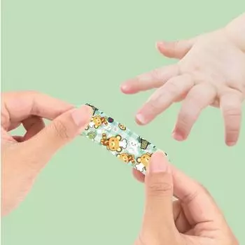 100 шт. милых пластырей для детей, симпатичный мультяшный кровоостанавливающий пластырь, мягкий дышащий водонепроницаемый перевязочный пластырь, клейкие повязки