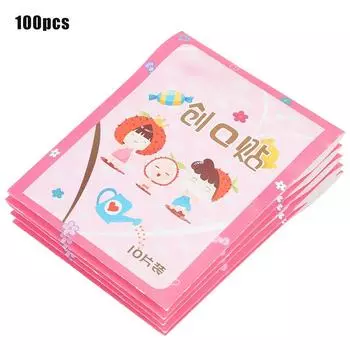 100 шт. милый мультяшный дышащий пластырь пластырь для оказания первой помощи водонепроницаемый пластырь для перевязки ран