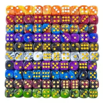 100 шт. Мини 12 мм игральные кости для смешивания цветные закругленные углы игральные кости развлечения азартные игры для вечеринок бар клуб игральные кости для питья