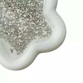 100 шт. Мини 3D прозрачные хрустальные украшения для ногтей простые плоские солодовые хрустальные стразы алмазные аксессуары для дизайна ногтей своими руками onesize