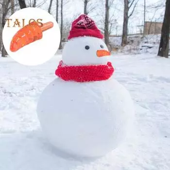 100 шт. Мини-нос снеговика, пластиковое рождественское украшение для носа, полупрозрачное, самодельное украшение для носа снеговика, принадлежности для рождественских украшений A