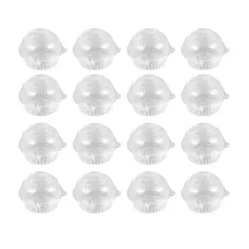 100 шт. Мини-пластиковая коробка, прозрачные контейнеры для кексов, хлебницы, принадлежности для выпечки домашних животных