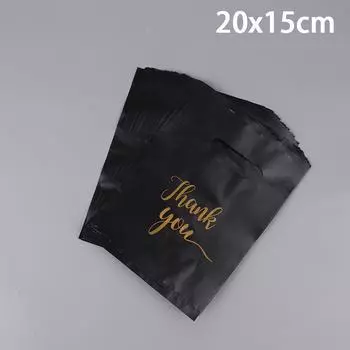 100 шт. Мини Пластиковые Подарочные Пакеты Спасибо Свадебные Пакеты для Конфет Пакеты для Покупок Праздничное Украшение Свадьба День Рождения