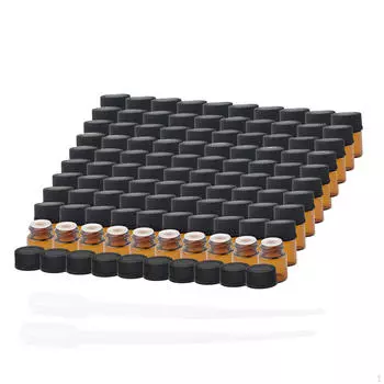 100 шт. Мини-стеклянные флаконы для парфюмерии, многоразовые подарки на день рождения, размер образца No Hole Stopper 3ml