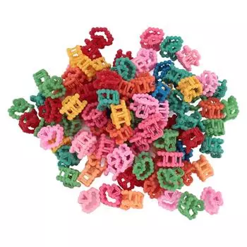 100 шт мини-заколки для волос милые красочные маленькие заколки для волос зажимы аксессуары для волос для девочек женщин