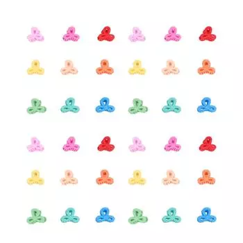 100 шт. Мини-заколки для волос с цветком, милые, с прочным захватом, аксессуары для волос, маленькие, крошечные, для повседневного использования