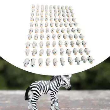 100 шт. Миниатюрные фигурки коров, чтобы спрятать украшения, мини-статуэтки из смолы для вечеринок, микро