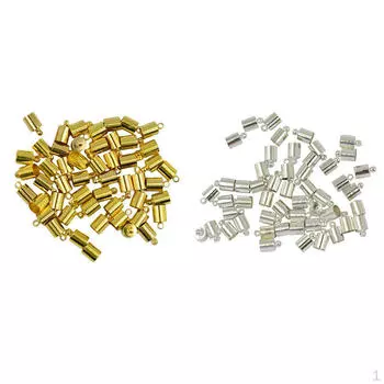 100 шт. мм латунная заглушка для кожаного шнура DIY ювелирных изделий