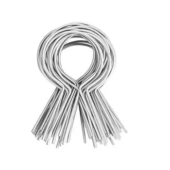 100 шт. Многоцелевая стяжка для сетки-рабицы 11 калибра Прочные металлические скрутки для фермерских и садовых ограждений Материалы для проектов T2