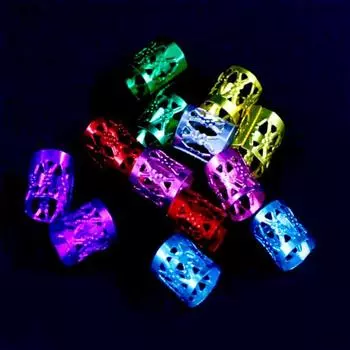 100 шт. модные однотонные алюминиевые женские плетеные кольца для волос, украшения-зажимы золотистый