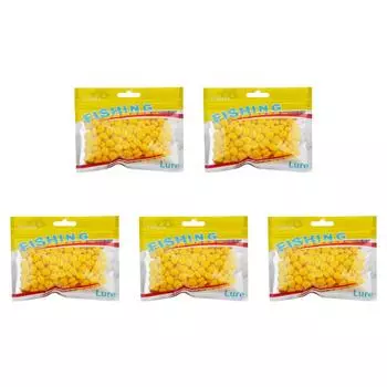 100 шт. мягкая приманка с запахом кукурузы, искусственная кукуруза, плавучая приманка, рыболовные принадлежности (желтый)