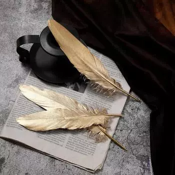 100 шт., мягкие цвета с золотым пером, без запаха, безопасный Ловец снов, материал для изготовления рождественской пасхальной одежды, украшения для свадебной вечеринки золотистый