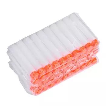 100 шт., мягкие пули из пены EVA, белые круглые полые для аксессуаров для игрушечного пистолета