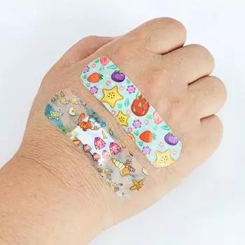 100 шт. мультфильм водонепроницаемый гемостаз детский пластырь наклейки пластырь раны полоски пластыри для детей