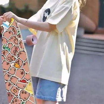 100 шт. мультяшные наклейки капибара украшения сделай сам телефон ноутбук чемодан ноутбук холодильник наклейки детские подарочные игрушки