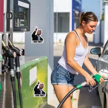 100 шт. наклеек «Трамп, я сделал это», наклейки на бензоколонки, наклейка на антитрамповские товары, декоративные наклейки на окна автомобилей и бамперы грузовиков 100pcs