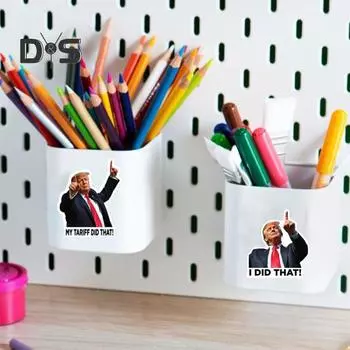 100 шт. наклейки Трамп «Я сделал это», забавная наклейка на бензоколонку, водонепроницаемый материал, наклейки на окно автомобиля для ноутбука и автомобиля A
