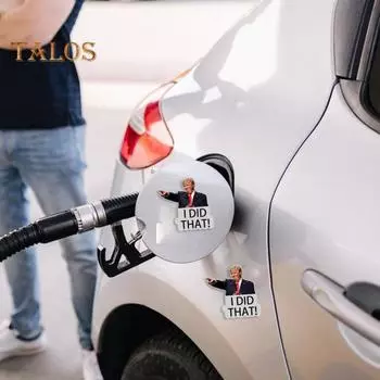 100 шт. наклейки Трампа «Я сделал это», наклейка на бензоколонку, высокоточная печать, водонепроницаемые наклейки на автомобили и ноутбуки из ПВХ 1 Set