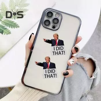 100 шт. наклейки Трампа «Я сделал это», наклейка на бензоколонку, высокоточная печать, водонепроницаемые наклейки на автомобили и ноутбуки из ПВХ 1 Set