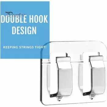 100 шт., наружные гирлянды, зажимы, крючки для хранения, устойчивые к атмосферным воздействиям, УФ-защита, самоклеящиеся, простые в установке держатели кабелей, крючки 100pcs