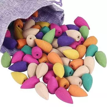 100 шт. Натуральные благовония-башенки с обратным потоком, благовония сандаловое дерево, агаровое дерево, для ароматерапии в помещении One Size