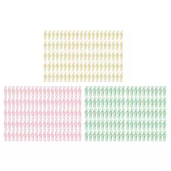 100 шт. необычные скрепки в стиле музыкальных нот противоскользящие металлические коробки упакованы симпатичные скрепки для блокнота Sc Gold Color