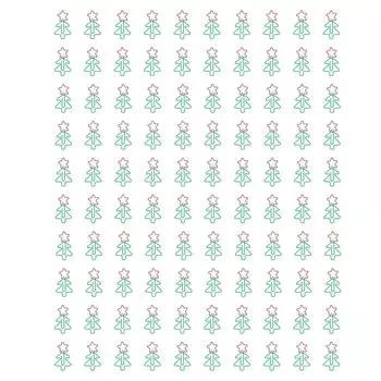 100 шт. необычные скрепки в стиле рождественской елки гальванизированные многоцелевые милые скрепки для дома S