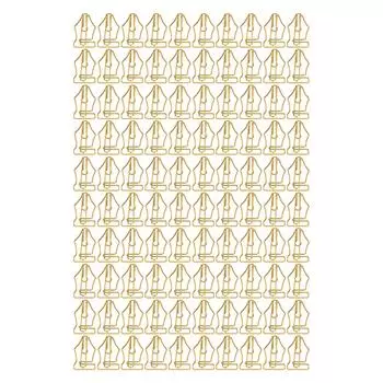 100 шт. необычных скрепок, больших, покрытых пластиком, многоцелевых, в форме ручки, для домашнего хозяйства