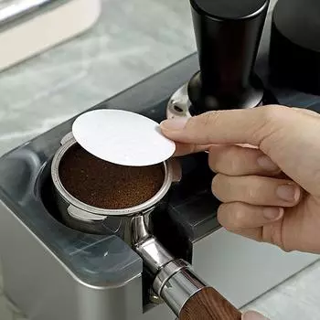 100 шт. неотбеленных кофейных фильтровальных бумаг для эспрессо-машины, термостойкие кофейные фильтры, аксессуары для бариста 60MM