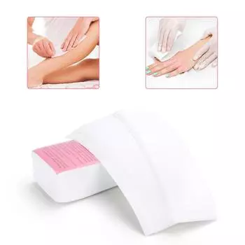 100 шт., нетканая ткань для удаления волос, рулоны восковой бумаги, высокое качество, эпилятор для удаления волос, восковая полоска, рулон бумаги